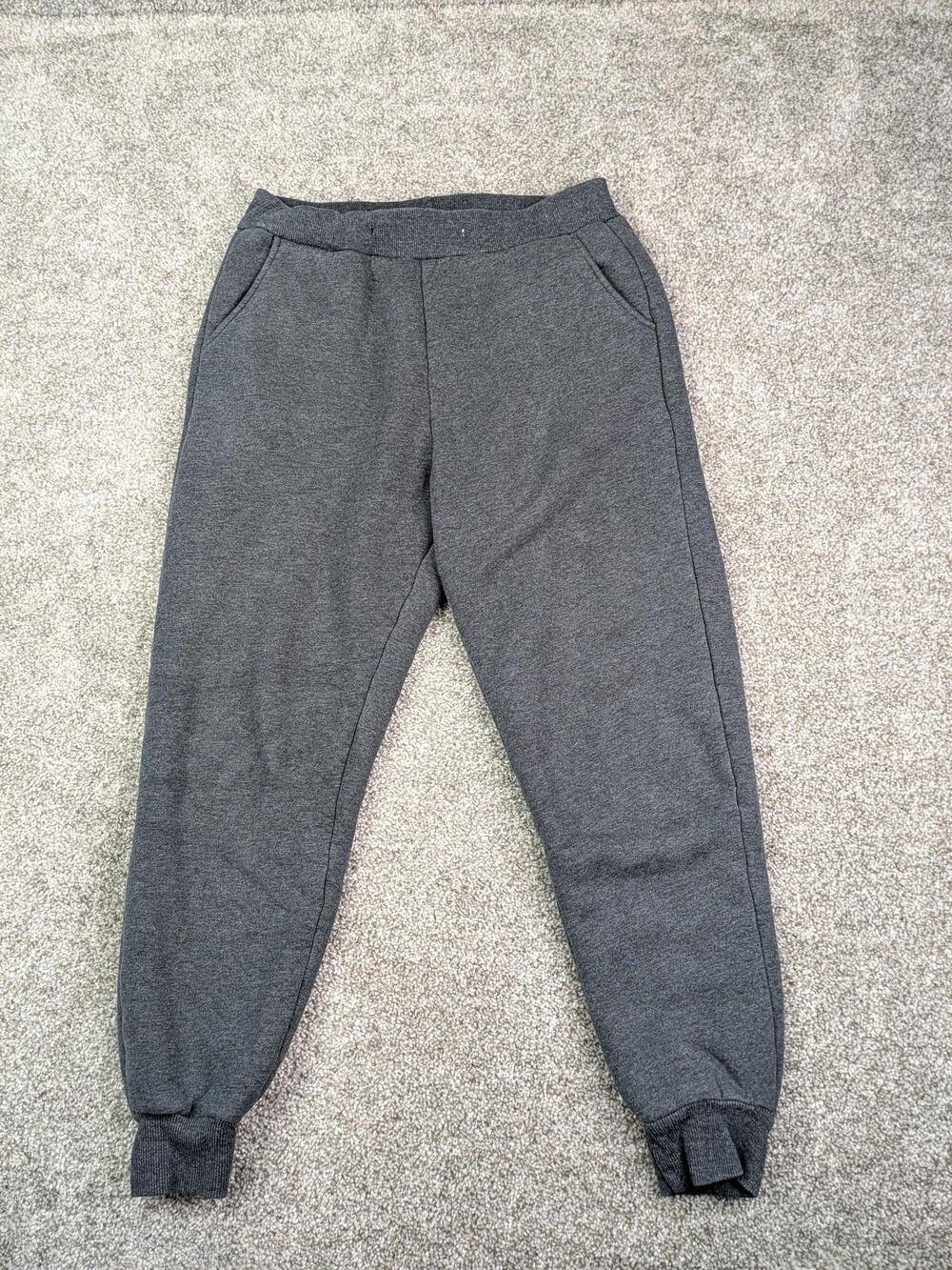 Yeokou Jogger Sweatpants Womens M Gray Sherpa Fleece Lined Cozy Winter Pants
